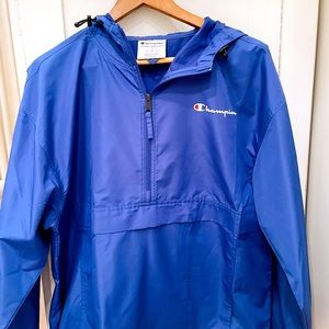 CHAMPION BLUE WINDBREAKER unisex